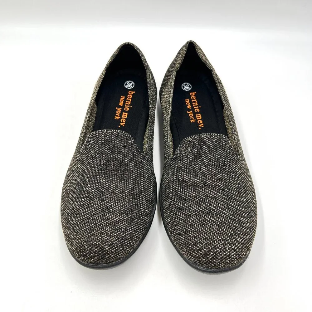 Bernie Mev Womens Size 36 EU 5 - 5.5 US Petra Bronze Flats Loafers Shoes‎